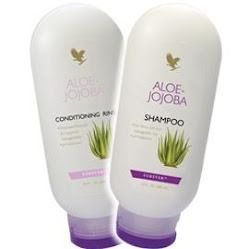 Shampoo e condicionador Aloe-Jojoba